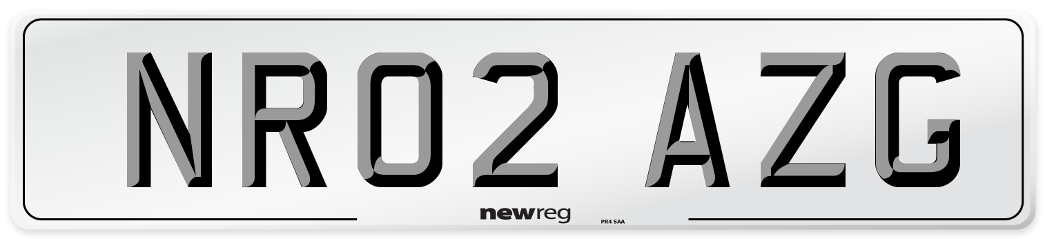 NR02 AZG Number Plate from New Reg